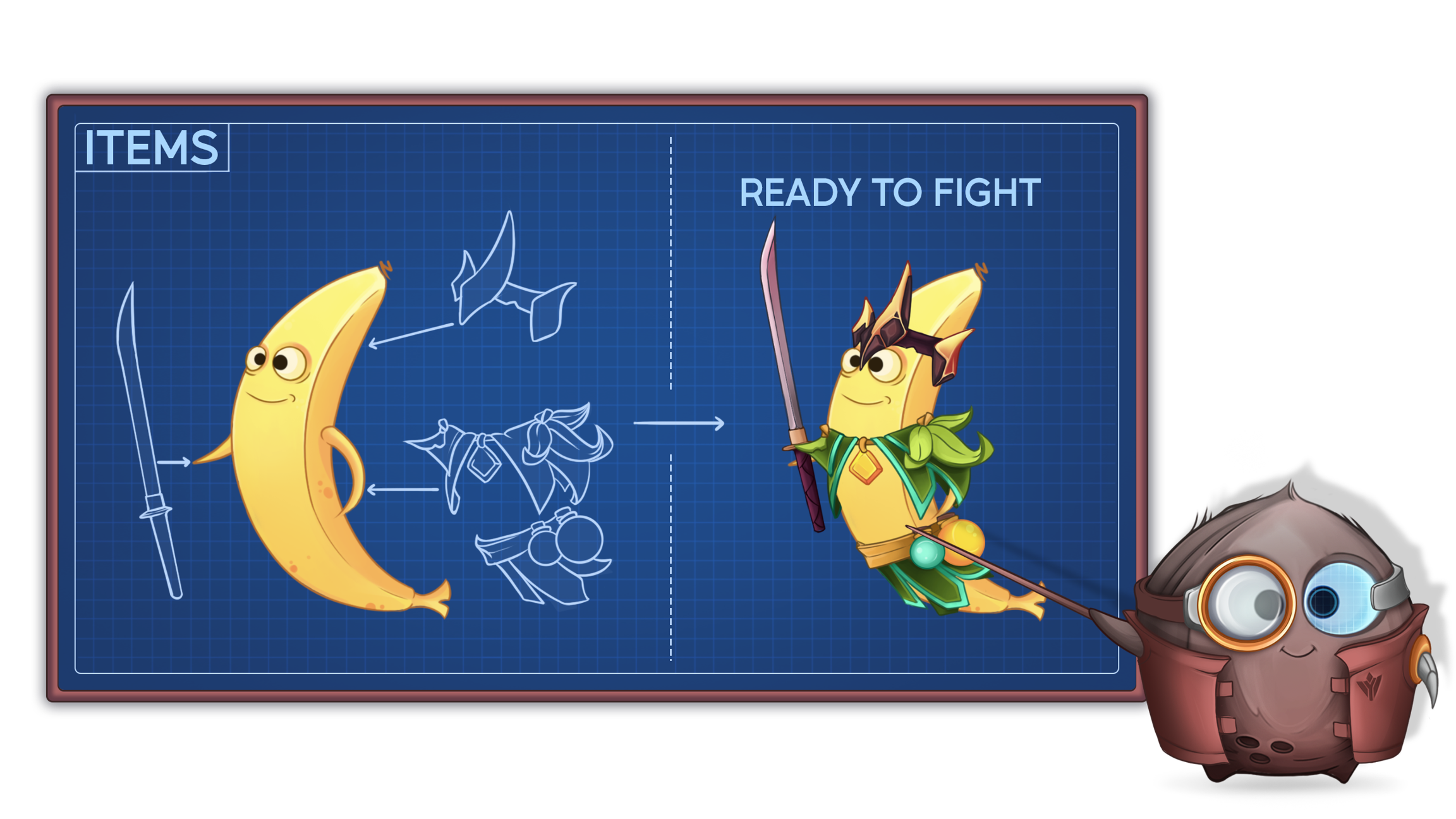 Visual representation of the items that combine to form an NFT